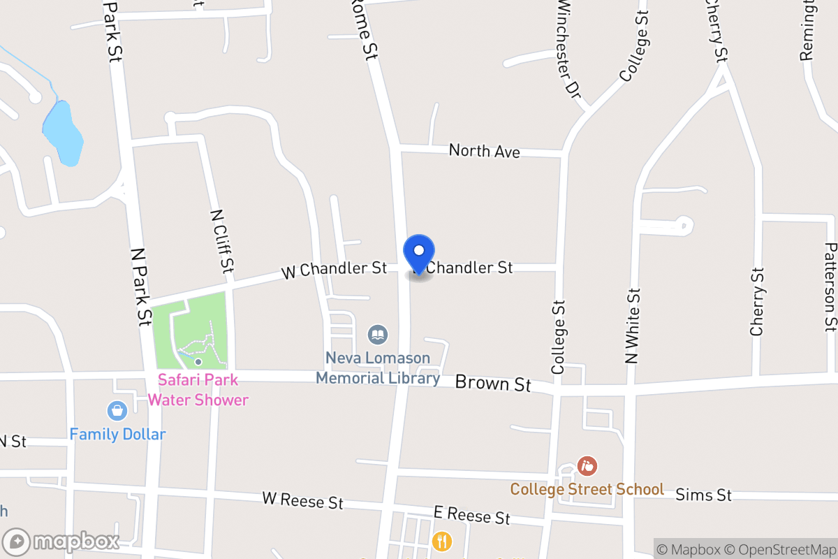 Map of 721 Rome St