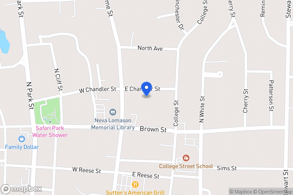Map of 115 E Chandler St