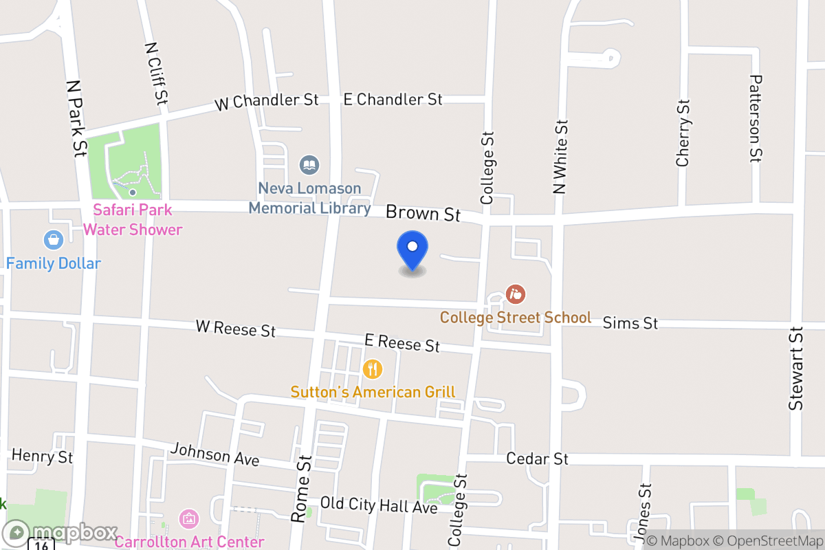 Map of 122 Rhudy St