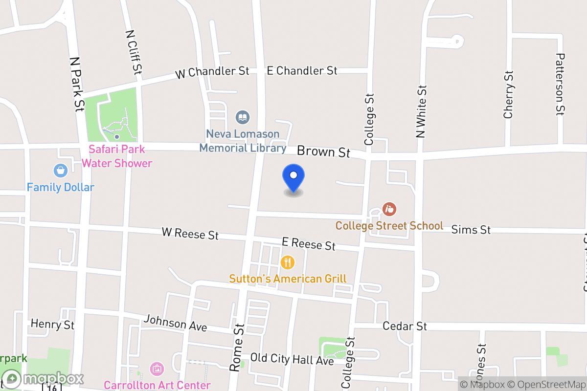 Map of 114 Rhudy St