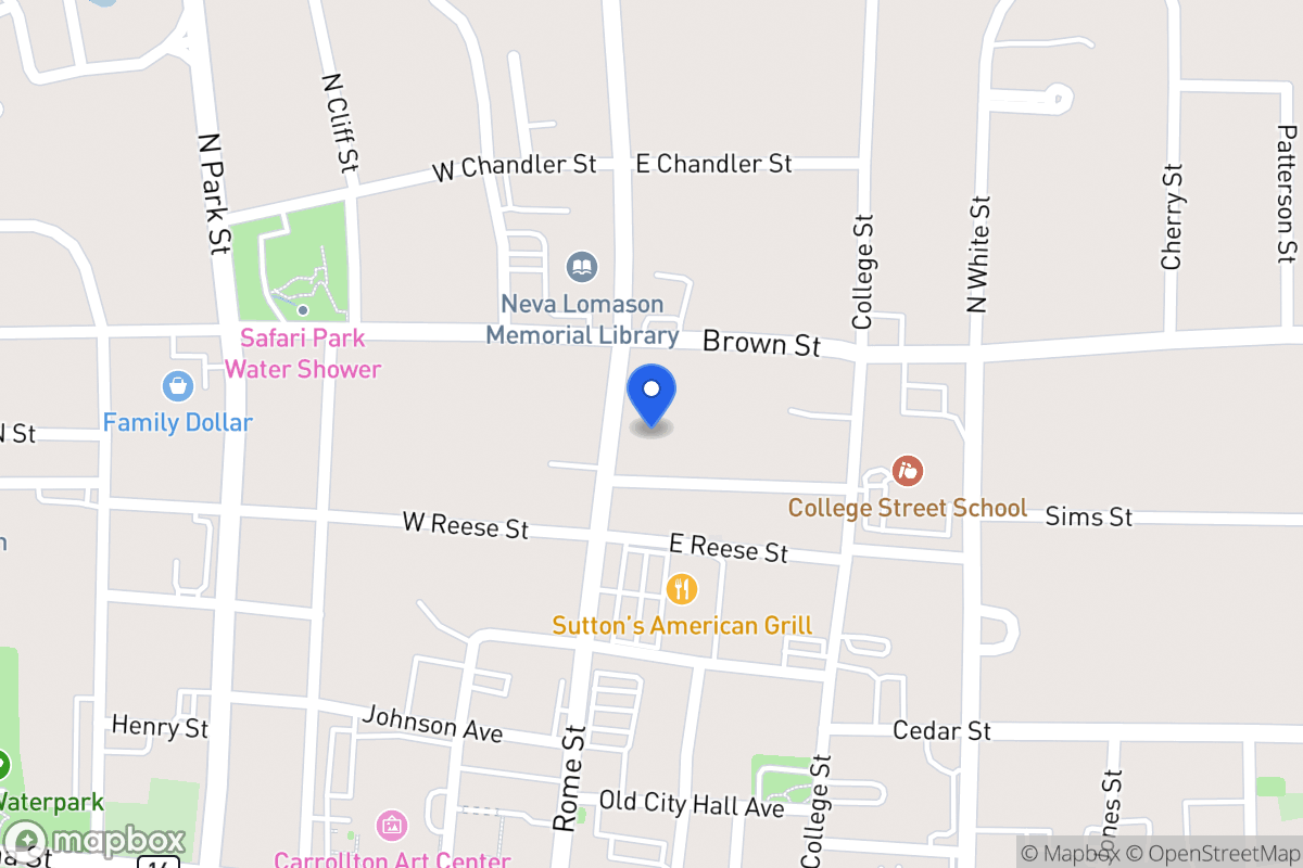 Map of 605 Rome St