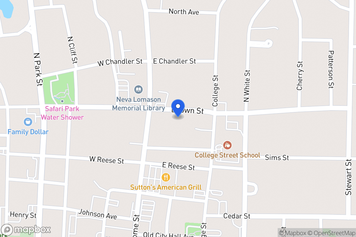 Map of 123 Brown St