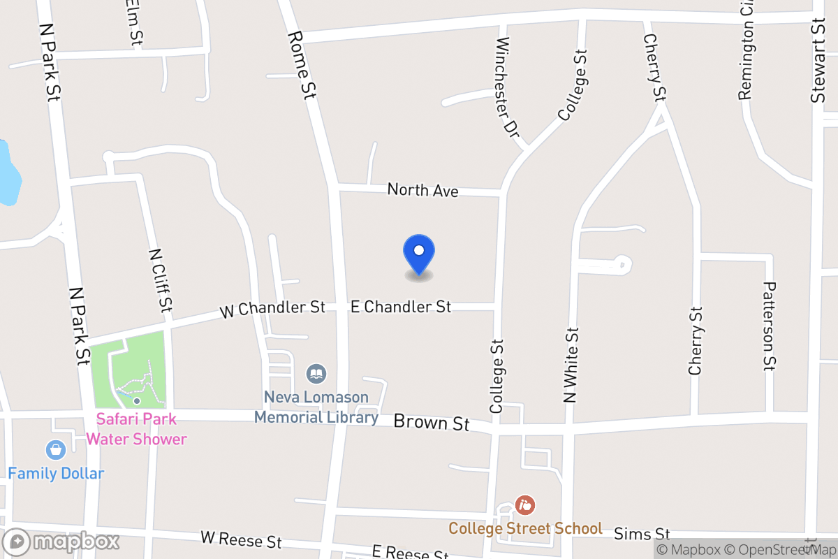 Map of 122 E Chandler St