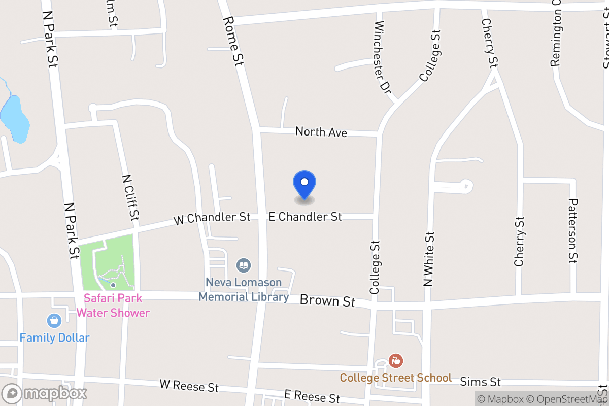 Map of 114 E Chandler St
