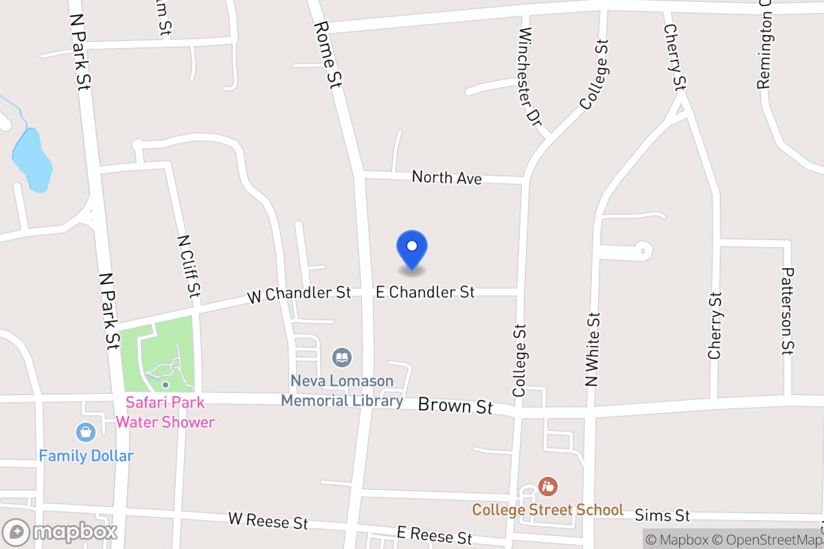 Map of 110 E Chandler St