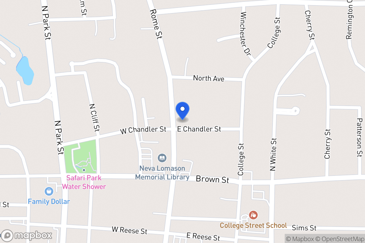 Map of 801 Rome St