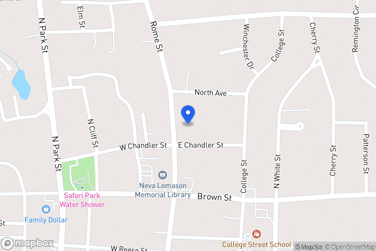 Map of 805 Rome St