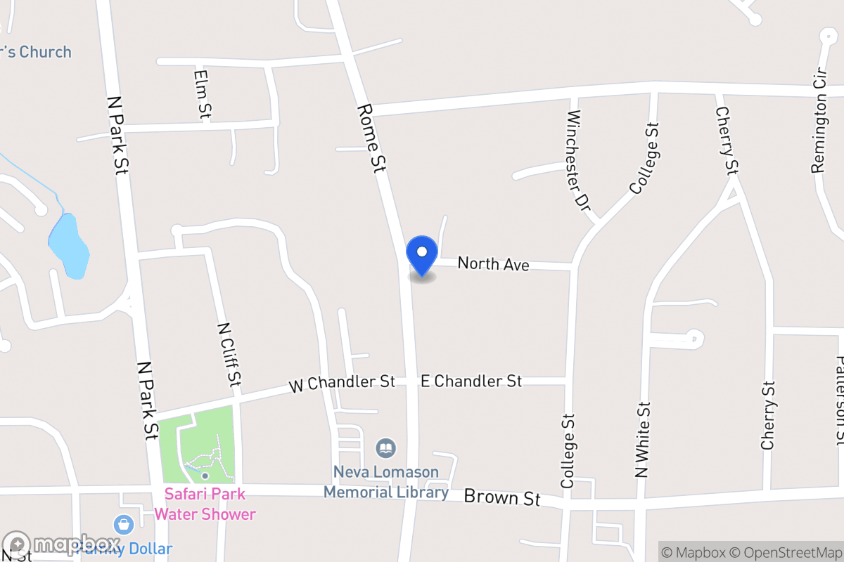 Map of 825 Rome St