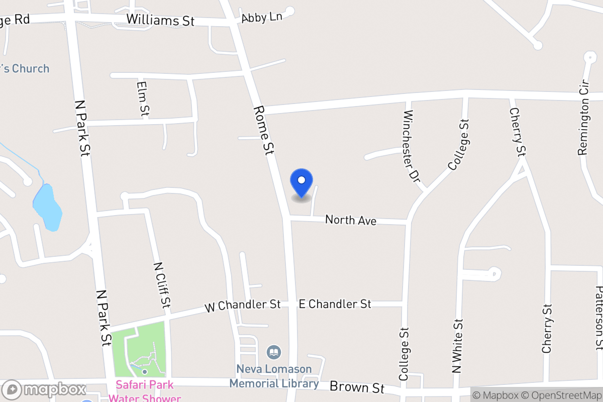 Map of 905 Rome St