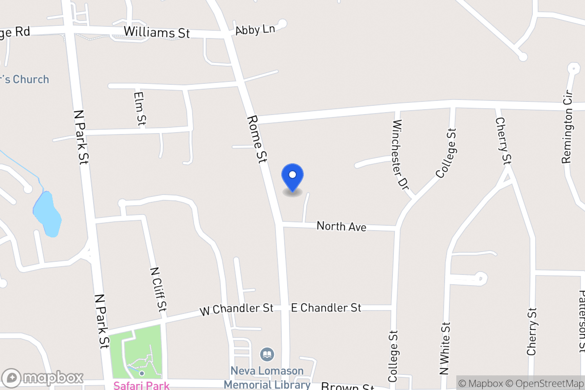 Map of 909 Rome St