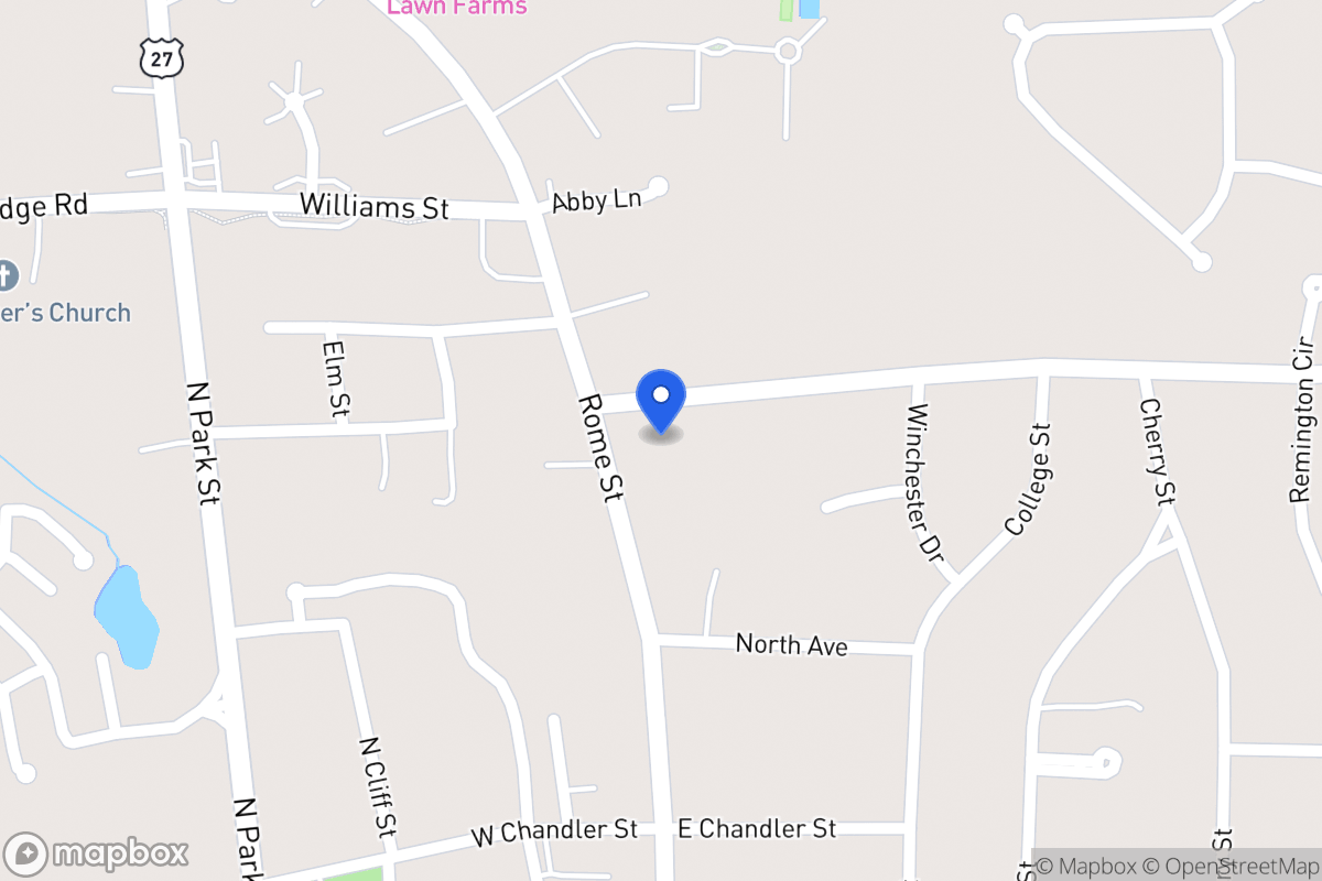 Map of 931 Rome St