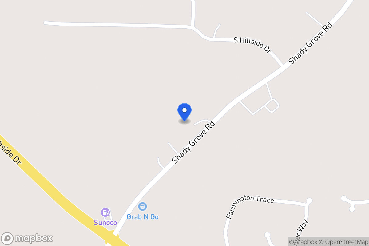 Map of 1570 Shady Grove Rd