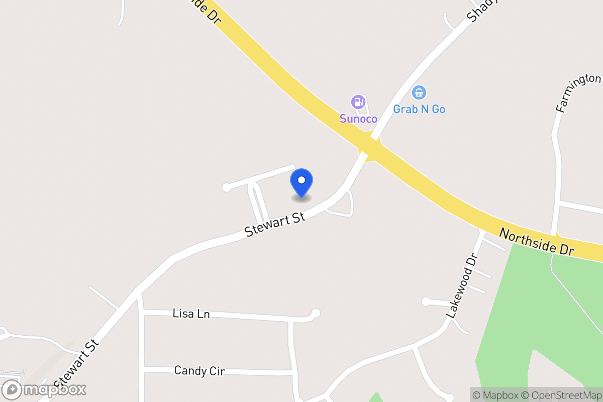Map of 1342 Stewart St