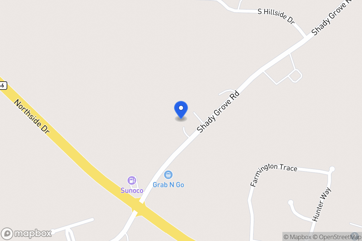 Map of 1516 Shady Grove Rd