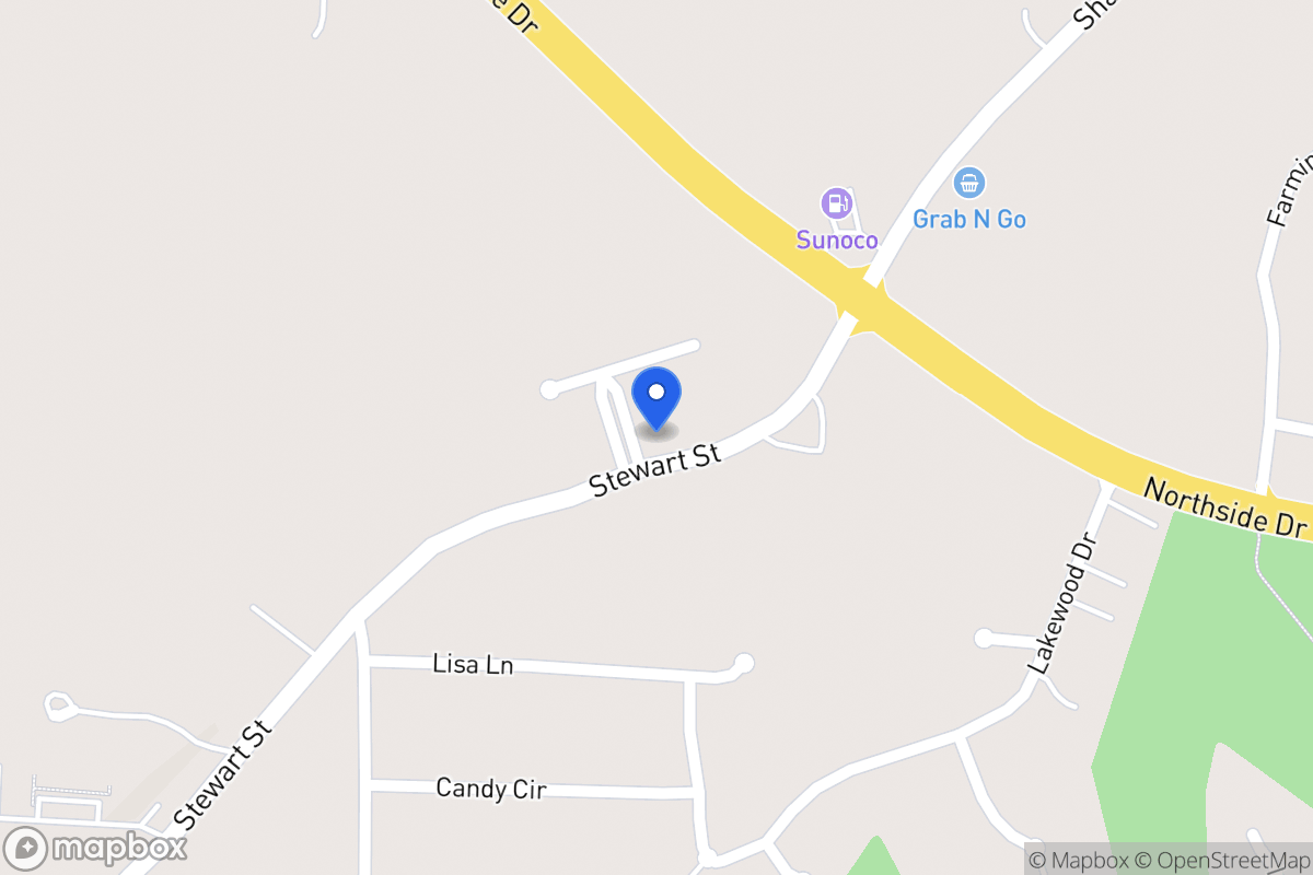 Map of 1300 Stewart St