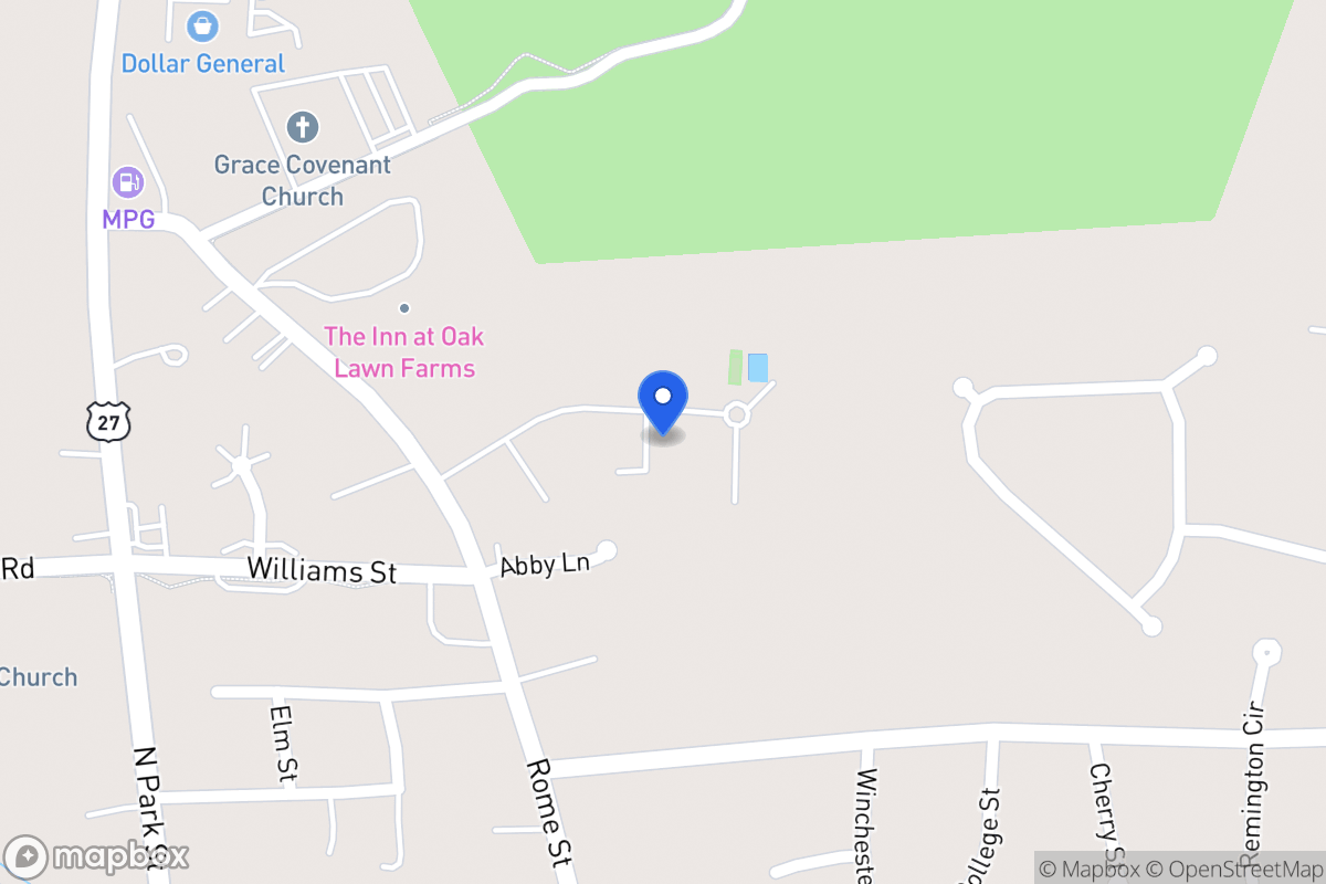 Map of 1121 Rome St
