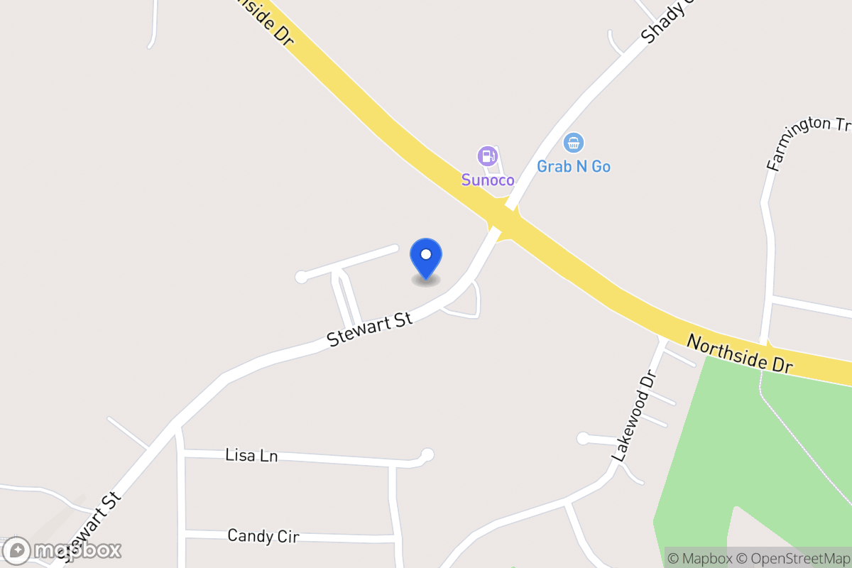 Map of 1362 Stewart St