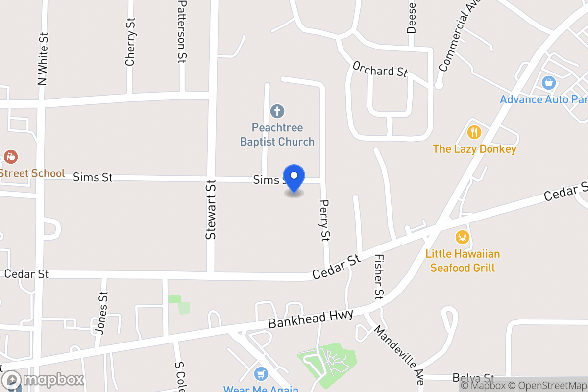 Map of 309 Sims St