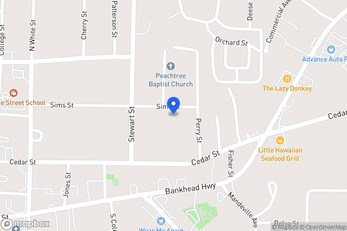 Map of 305 Sims St