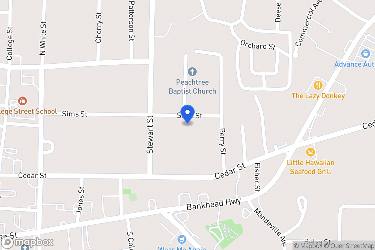 Map of 301 Sims St