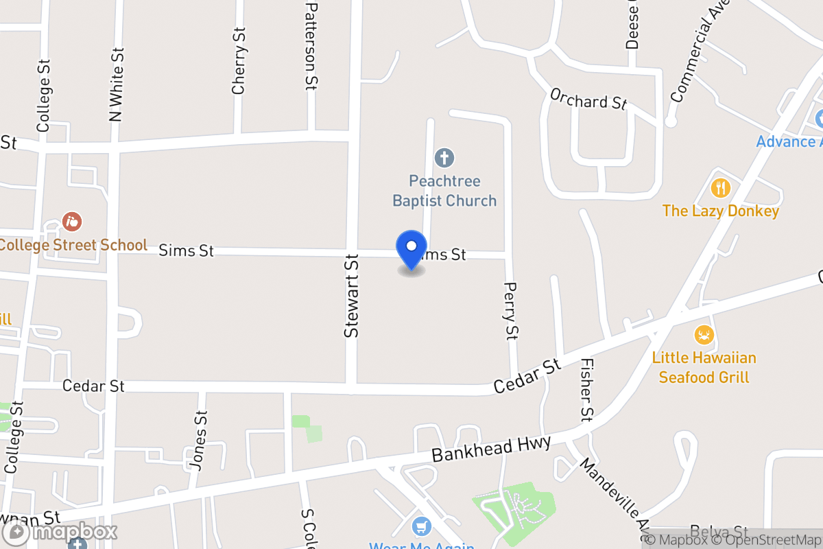Map of 219 Sims St