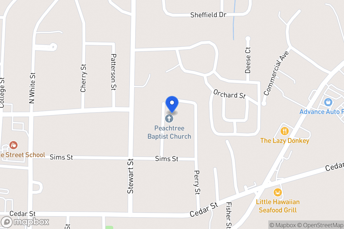 Map of 127 Peachtree St