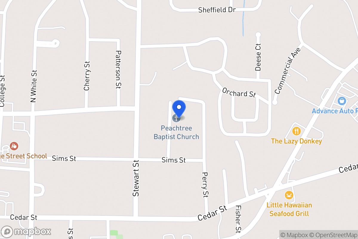 Map of 123 Peachtree St