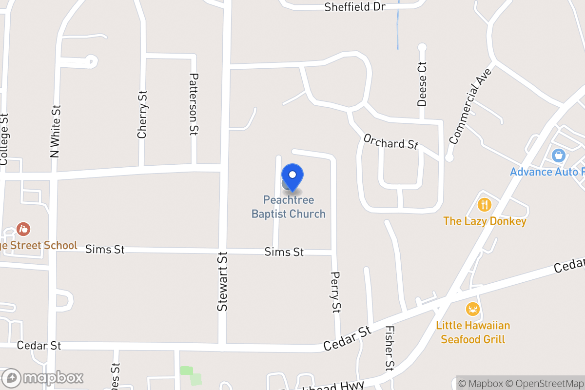Map of 119 Peachtree St