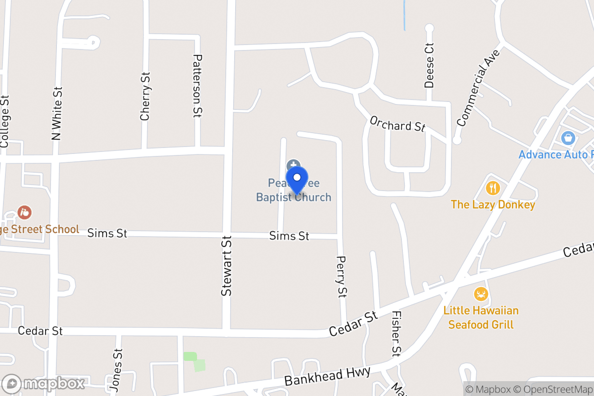 Map of 109 Peachtree St