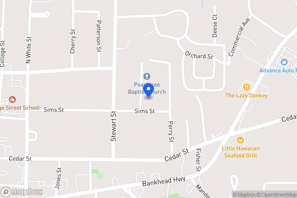 Map of 105 Peachtree St