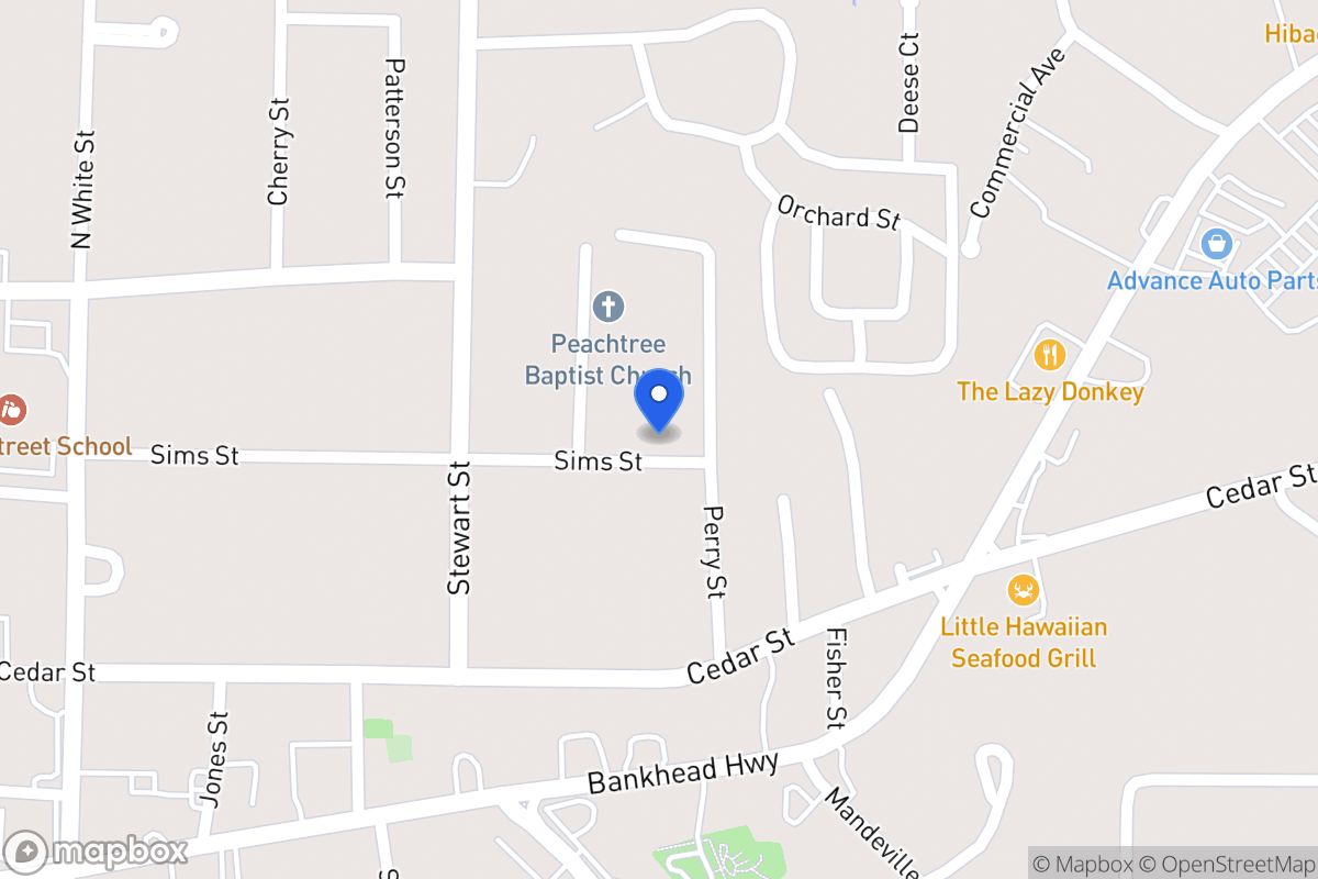 Map of 314 Sims St
