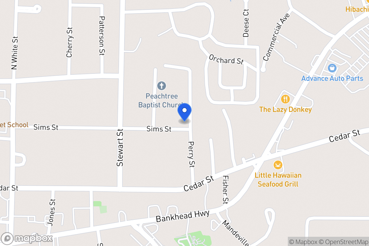Map of 318 Sims St