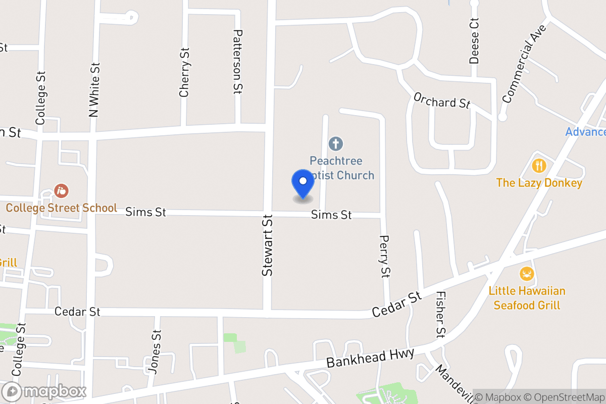 Map of 214 Sims St
