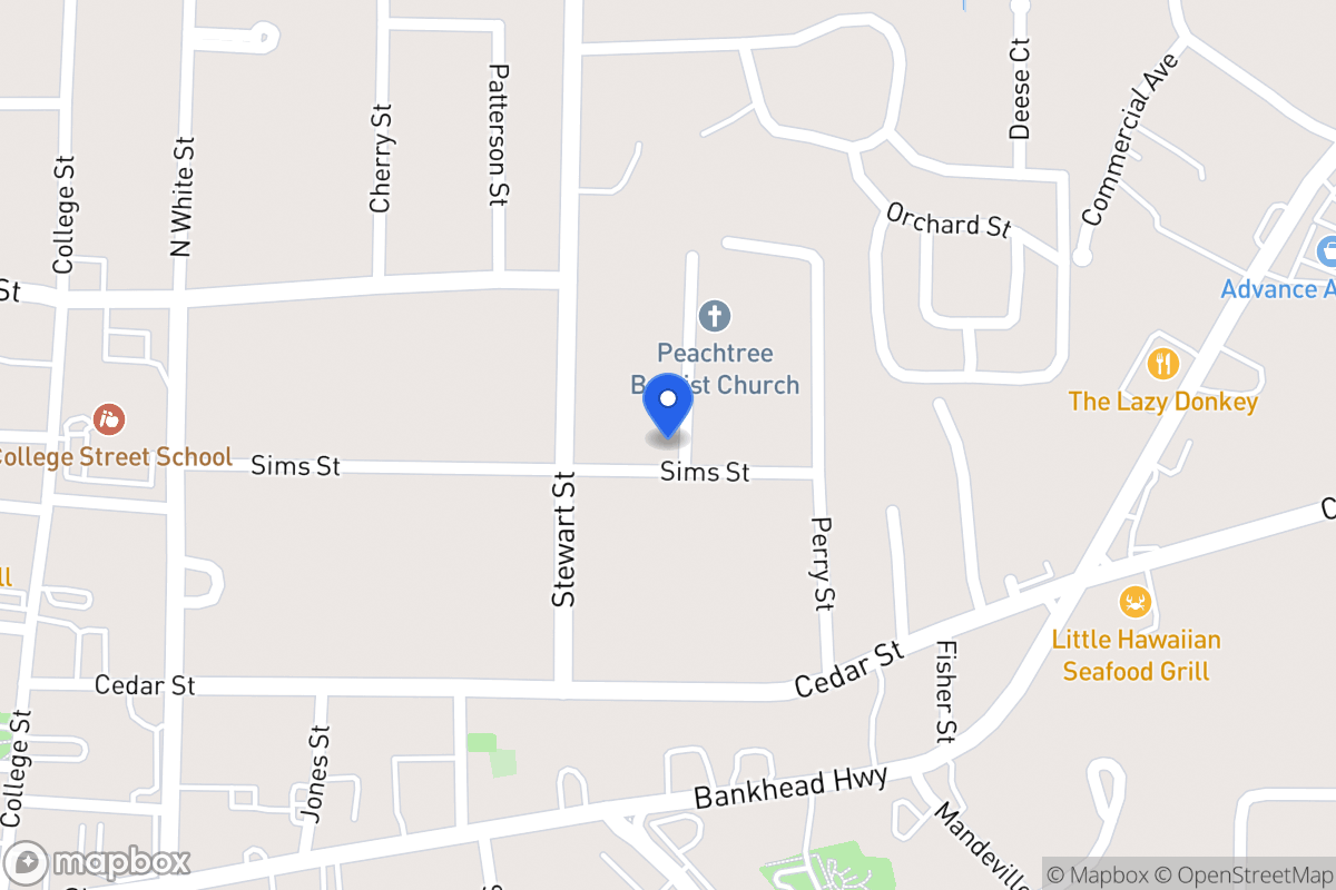 Map of 218 Sims St