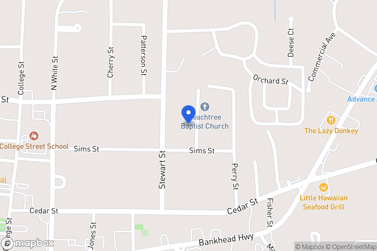 Map of 112 Peachtree St