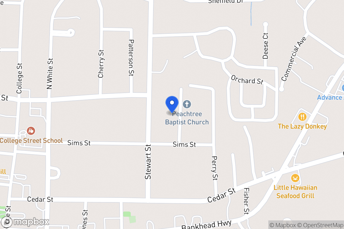 Map of 118 Peachtree St