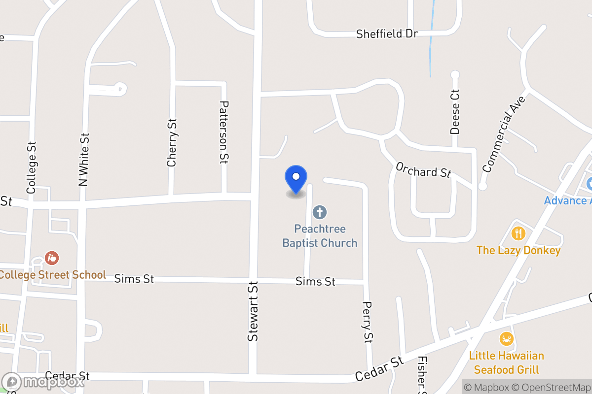 Map of 132 Peachtree St