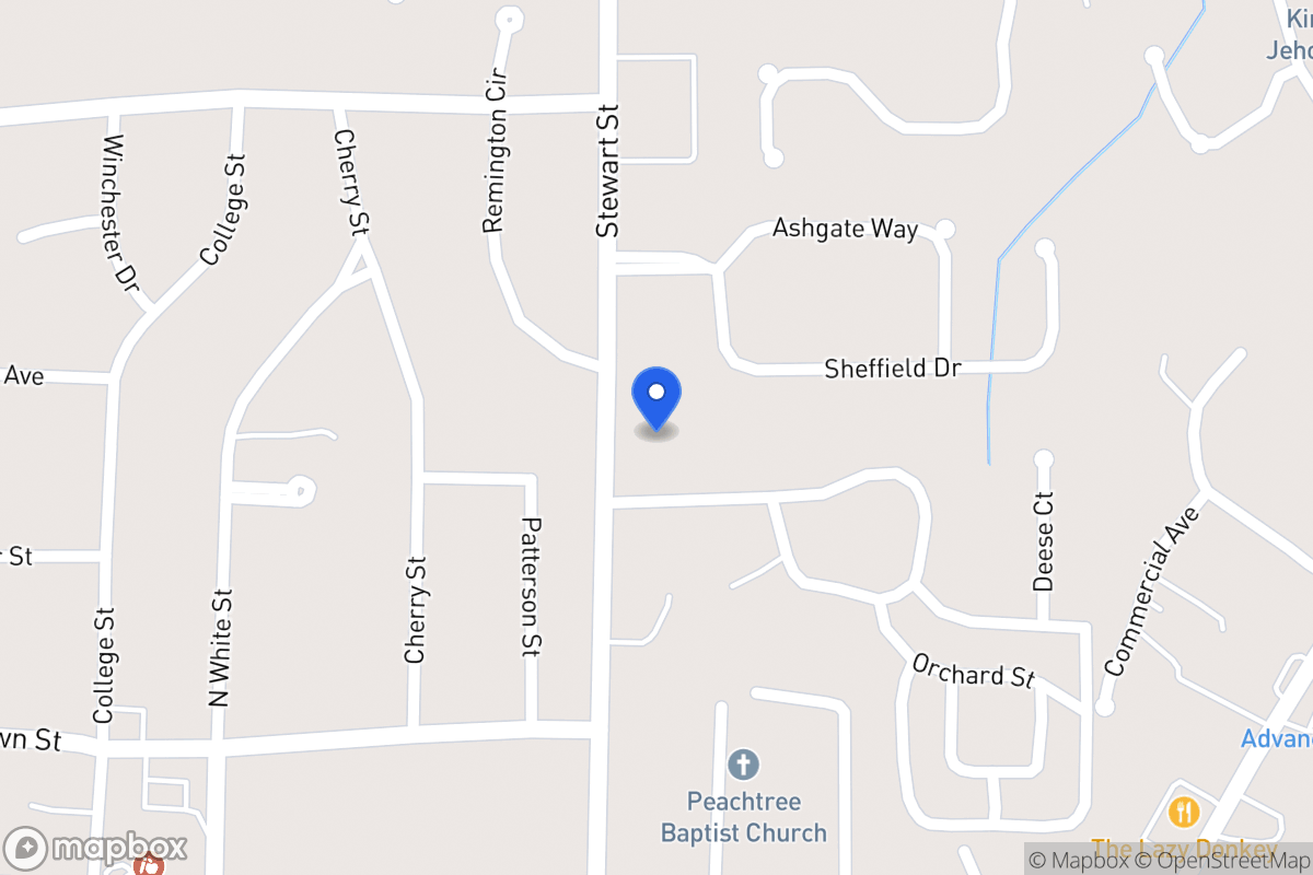 Map of 349 Stewart St