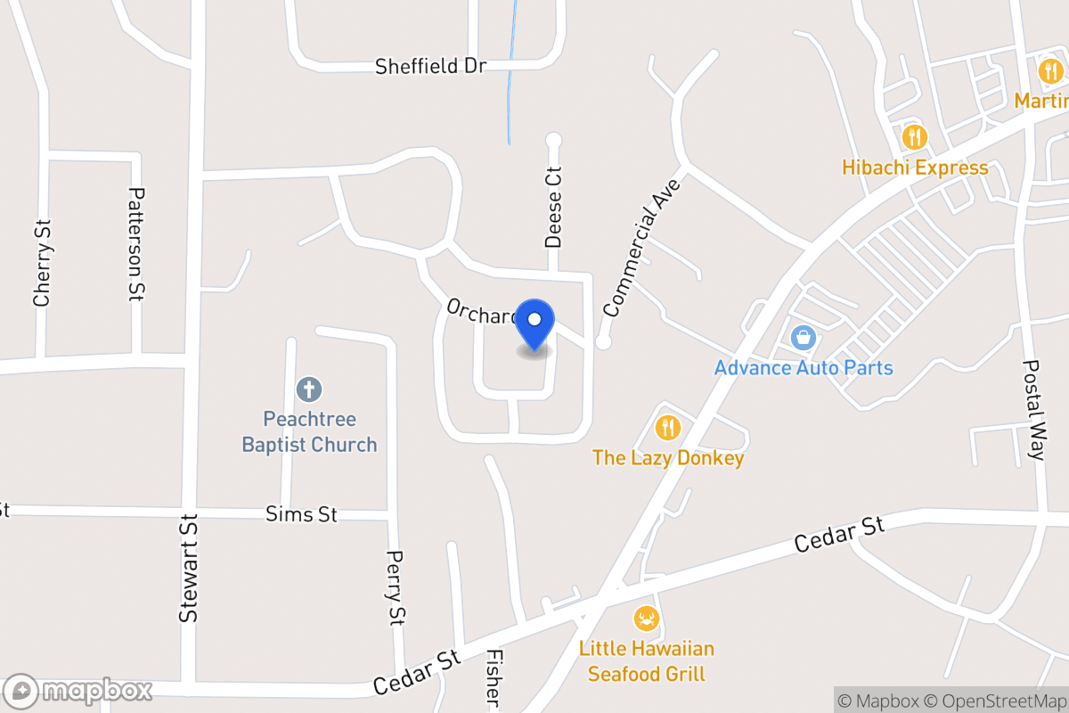 Map of 104 Oxford Sq
