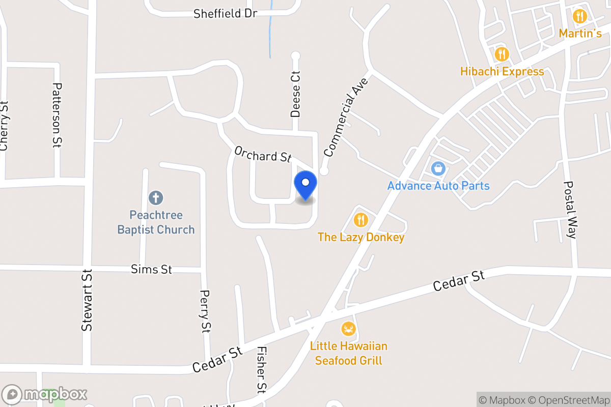 Map of 107 Oxford Sq