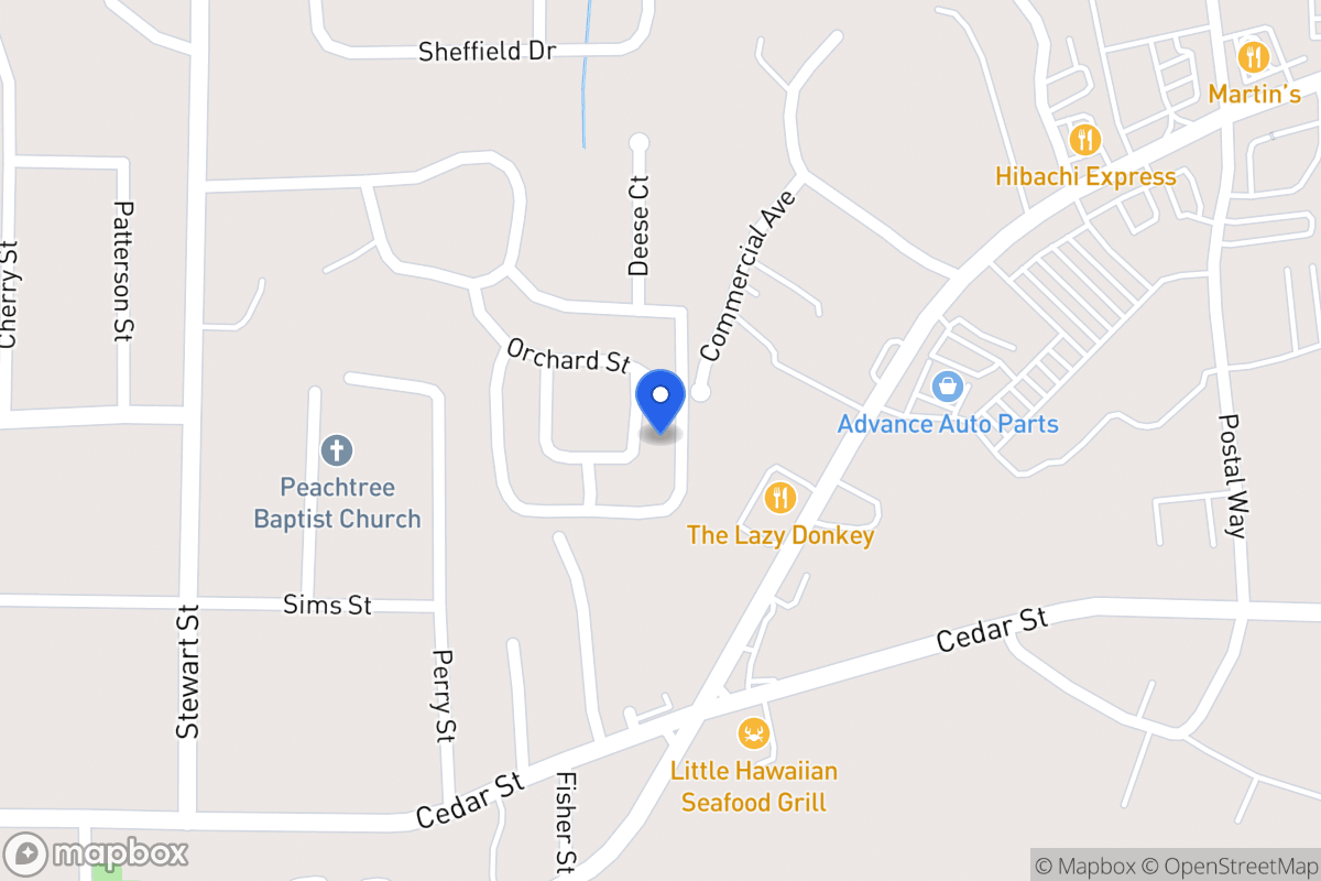 Map of 105 Oxford Sq