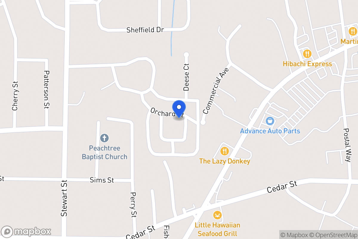 Map of 102 Oxford Sq
