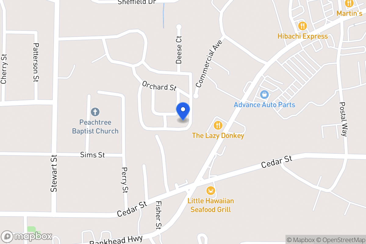 Map of 109 Oxford Sq
