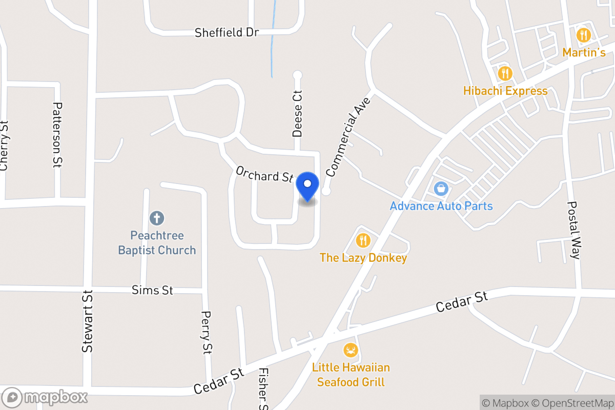 Map of 103 Oxford Sq