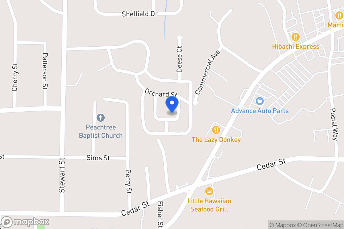 Map of 106 Oxford Sq