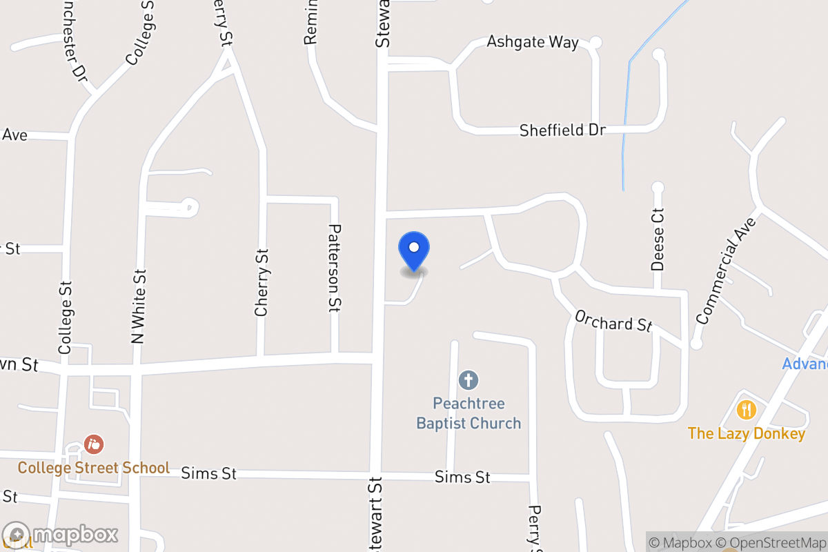 Map of 325 Stewart St