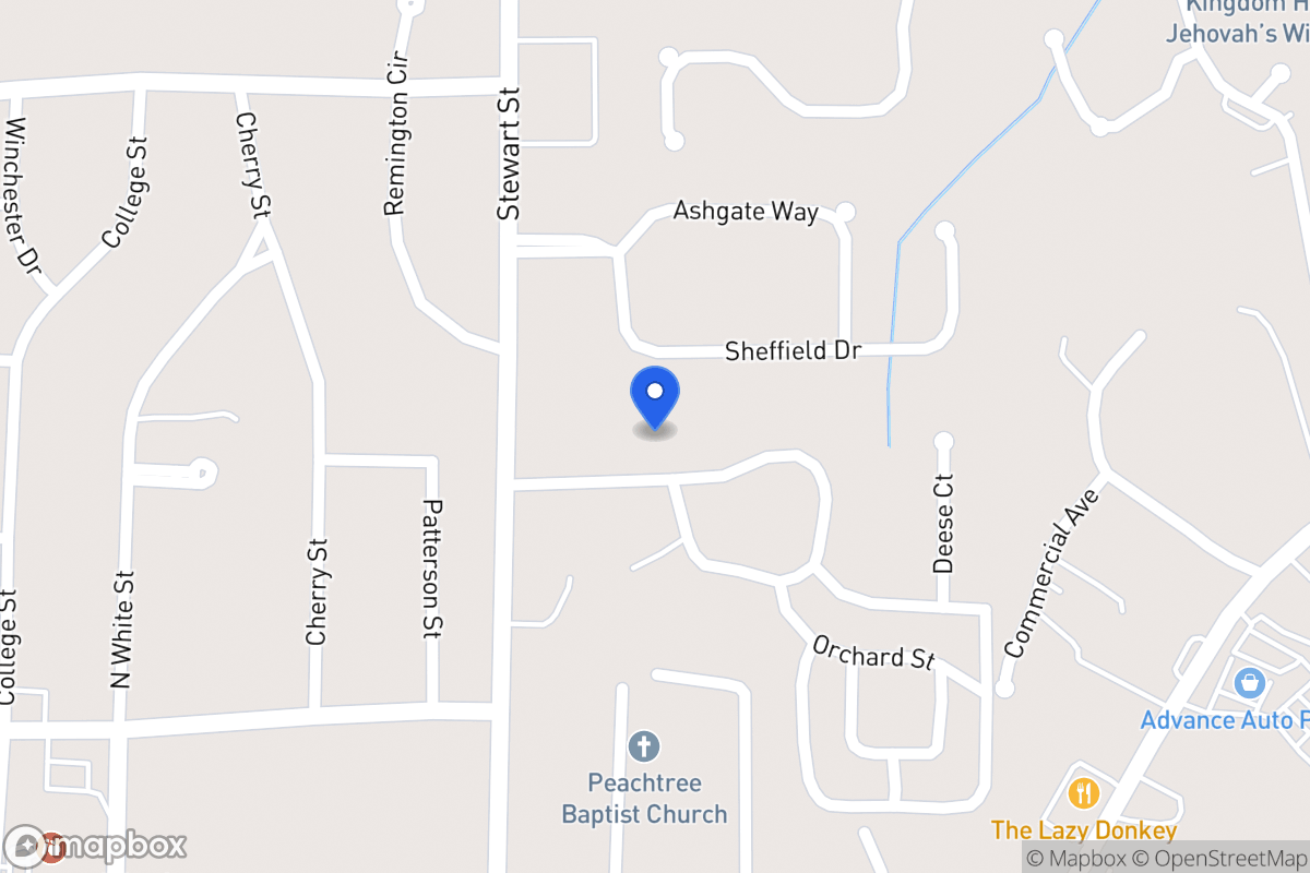 Map of 105 Comly Rich Dr
