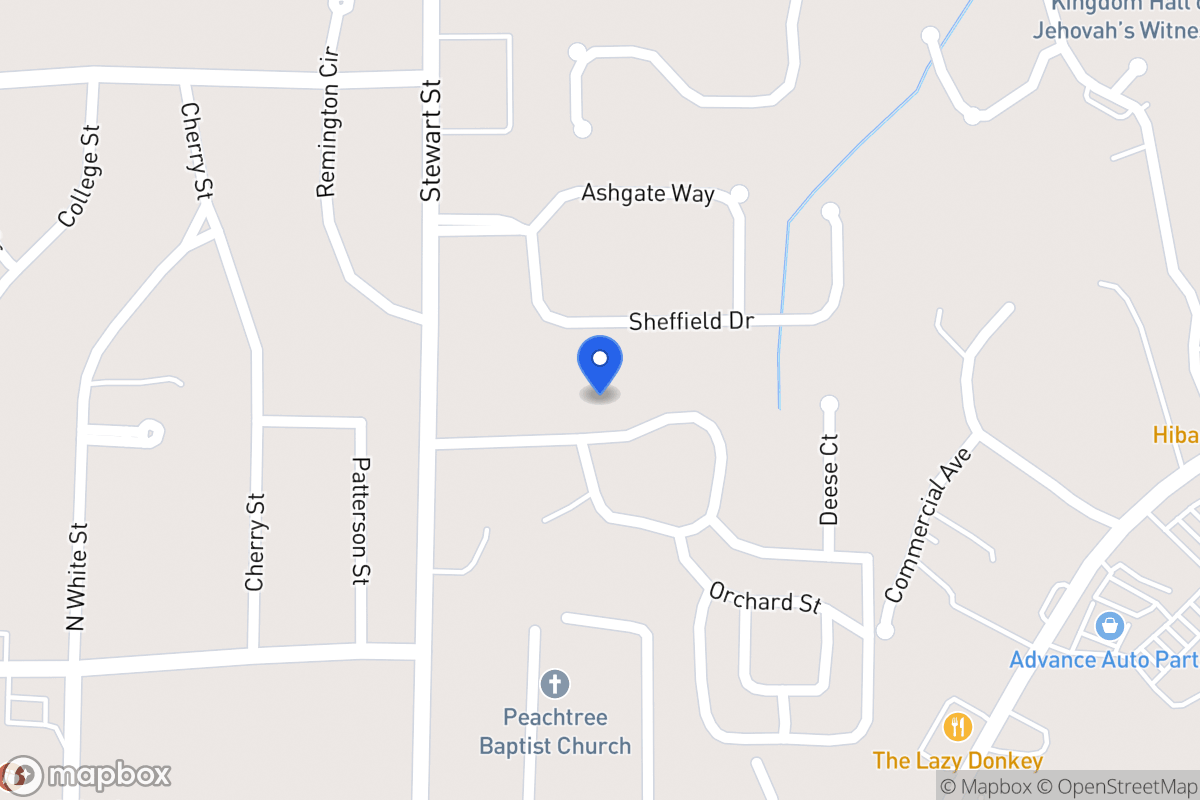 Map of 107 Comly Rich Dr