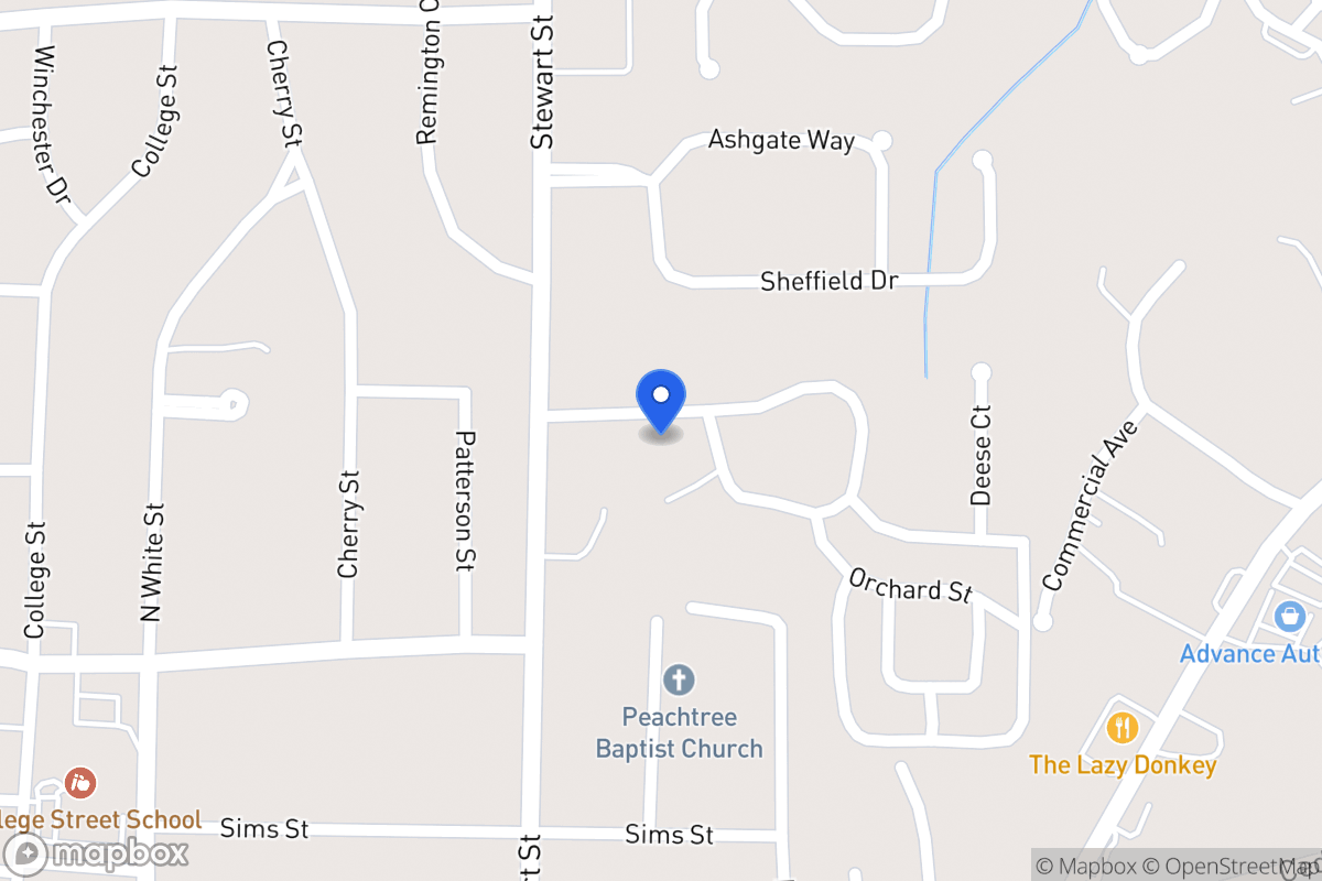 Map of 102 Comly Rich Dr