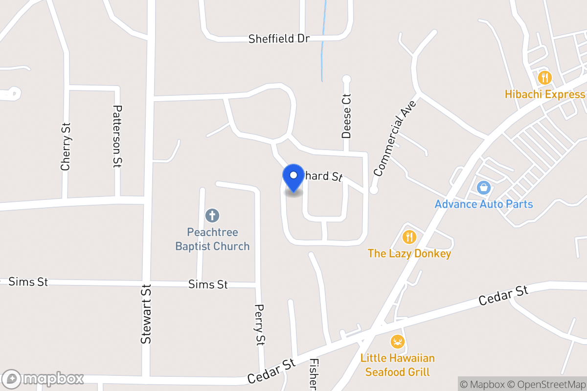 Map of 127 Oxford Sq